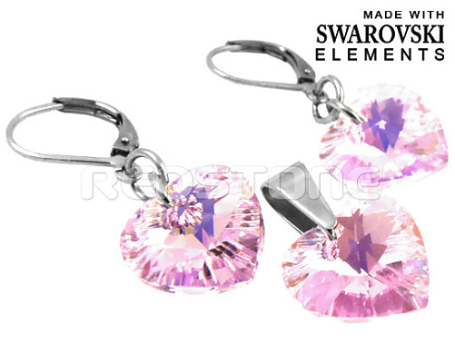 Sada Swarovski Elements RED8088